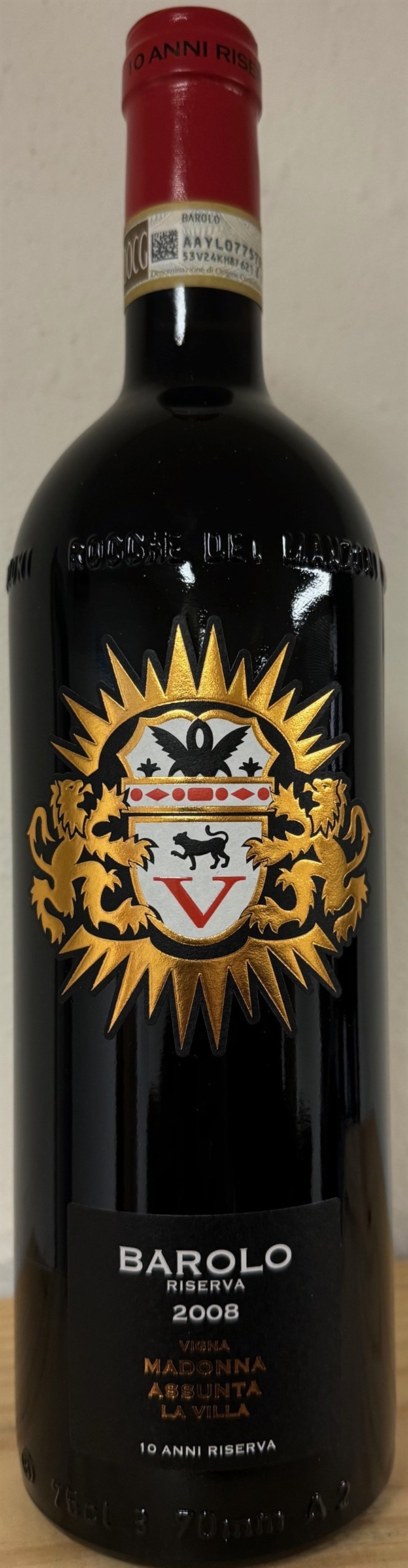 Rocche dei Manzoni Barolo Vigna Madonna Assunta La Villa Riserva 2007 (billede af 2008 er vist)